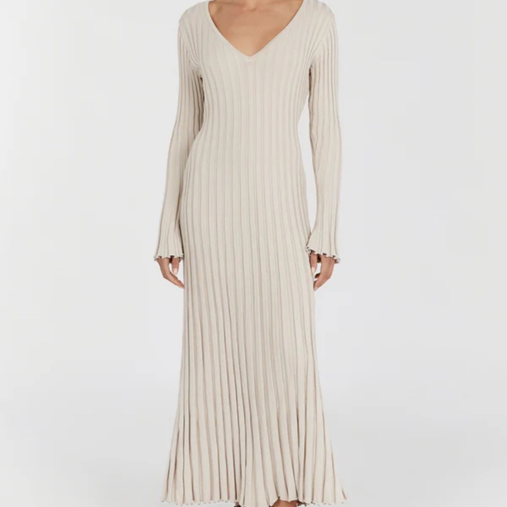 DISSH NWT Reign Long Sleeve Midi dress Stone sz XL
